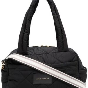 Black Quilted Weekender Bag